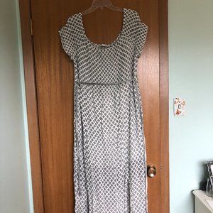 Dex white patterned maxi dress